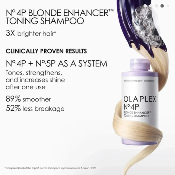 Olaplex No4 & No5 Blond Enhancer Toning Shampoo/Conditioner 1L set - Picture 10 of 11